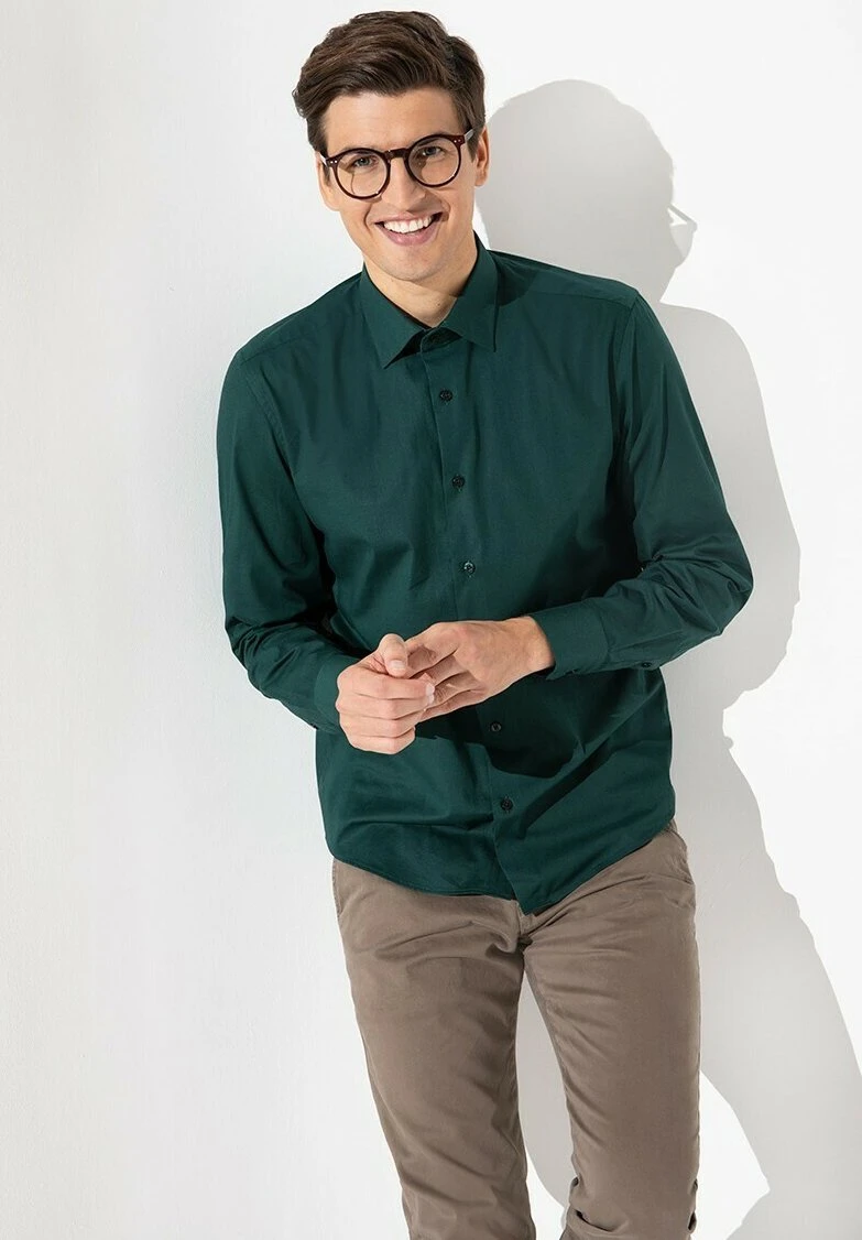 Voiey - Zakelijk Overhemd - Green 3 Voiey - Zakelijk Overhemd - Green - Afbeelding 3