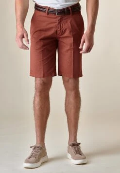 Stretch Gabardine Bermuda - Shorts - Light Brown