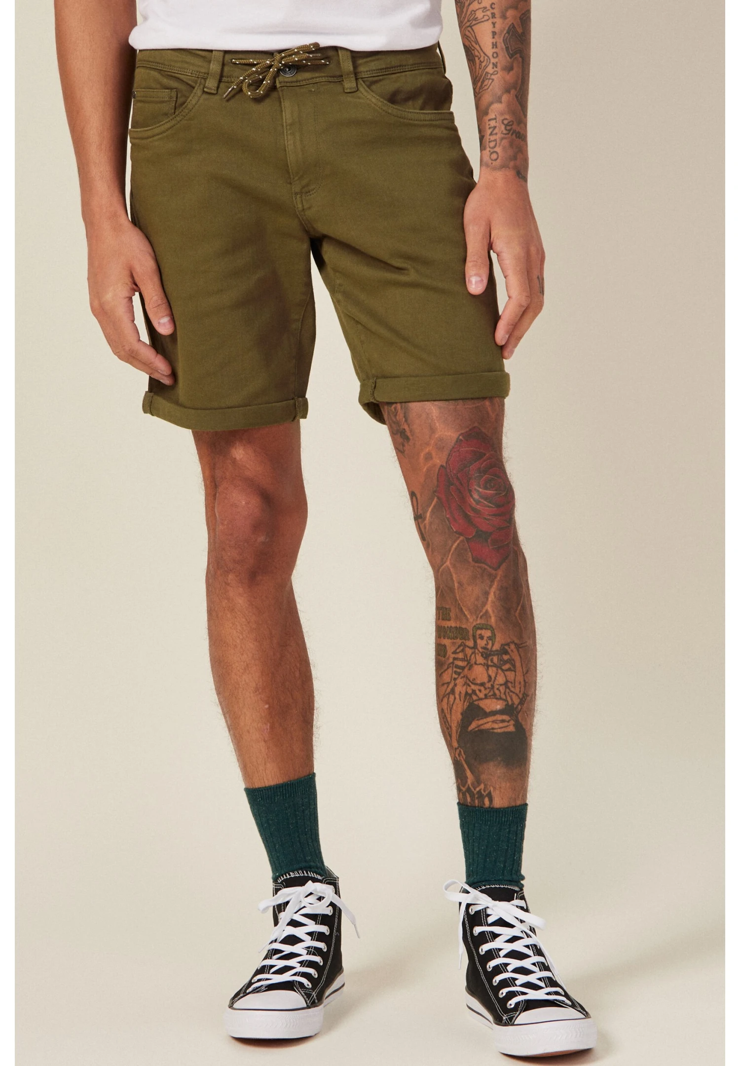 Umweltfreundliche Bermuda - Shorts - Taupe 4 Umweltfreundliche Bermuda - Shorts - Taupe - Afbeelding 4