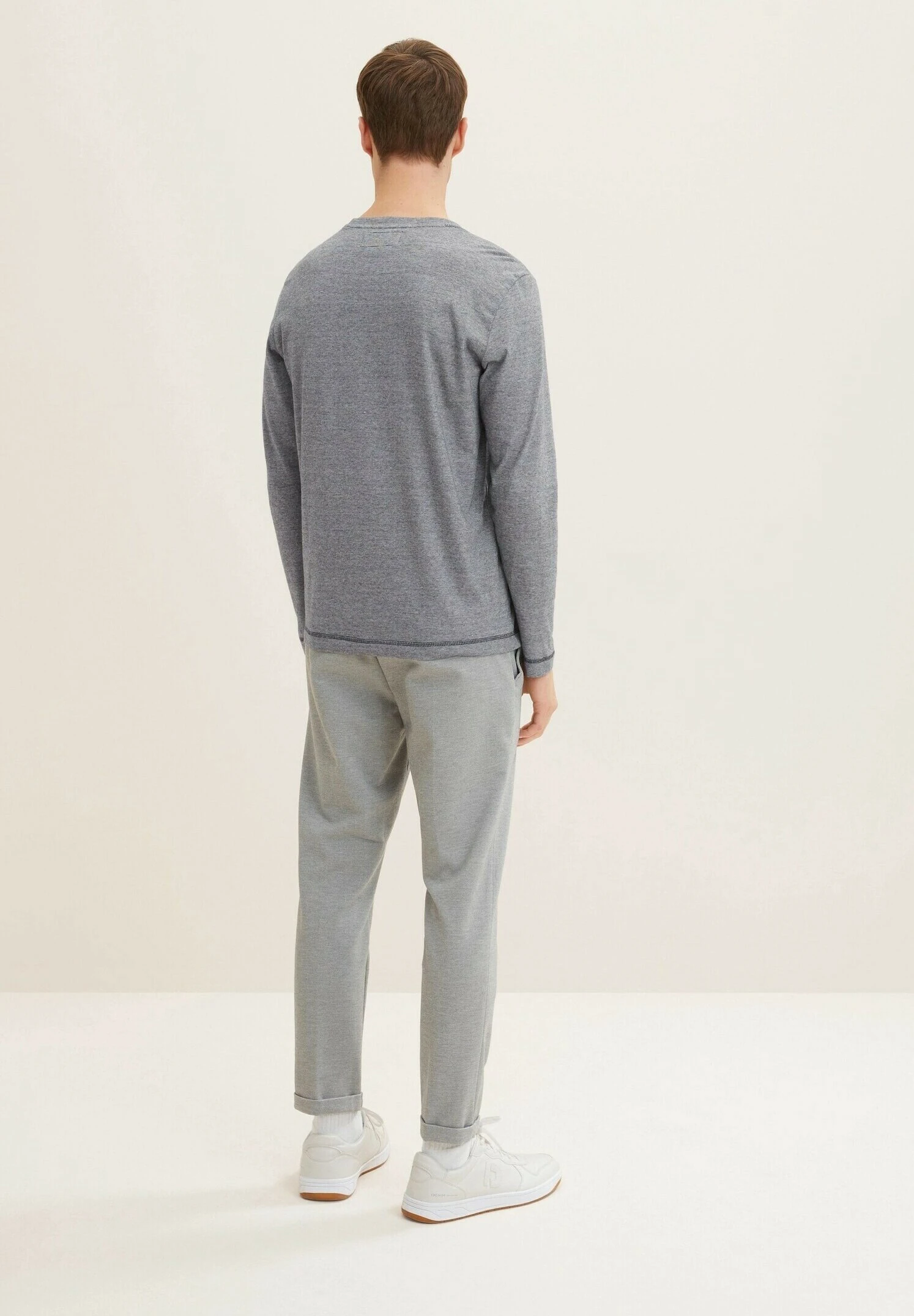 Tom Tailor Mit Print - Longsleeve - Navy Base Yarn Dye Stripe 3 Tom Tailor Mit Print - Longsleeve - Navy Base Yarn Dye Stripe - Afbeelding 3