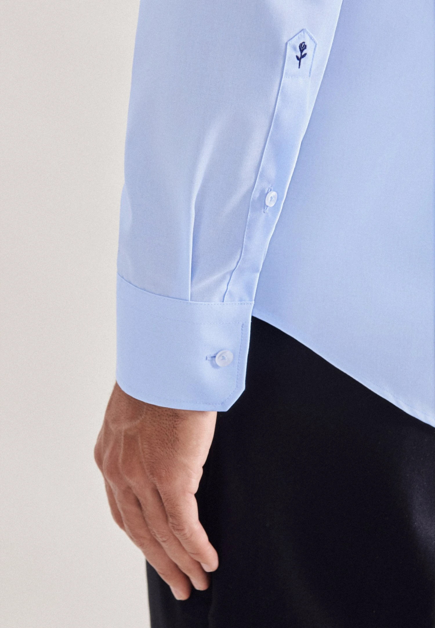 Seidensticker Zakelijk Overhemd - Mittelblau 5 Seidensticker Zakelijk Overhemd - Mittelblau - Afbeelding 5