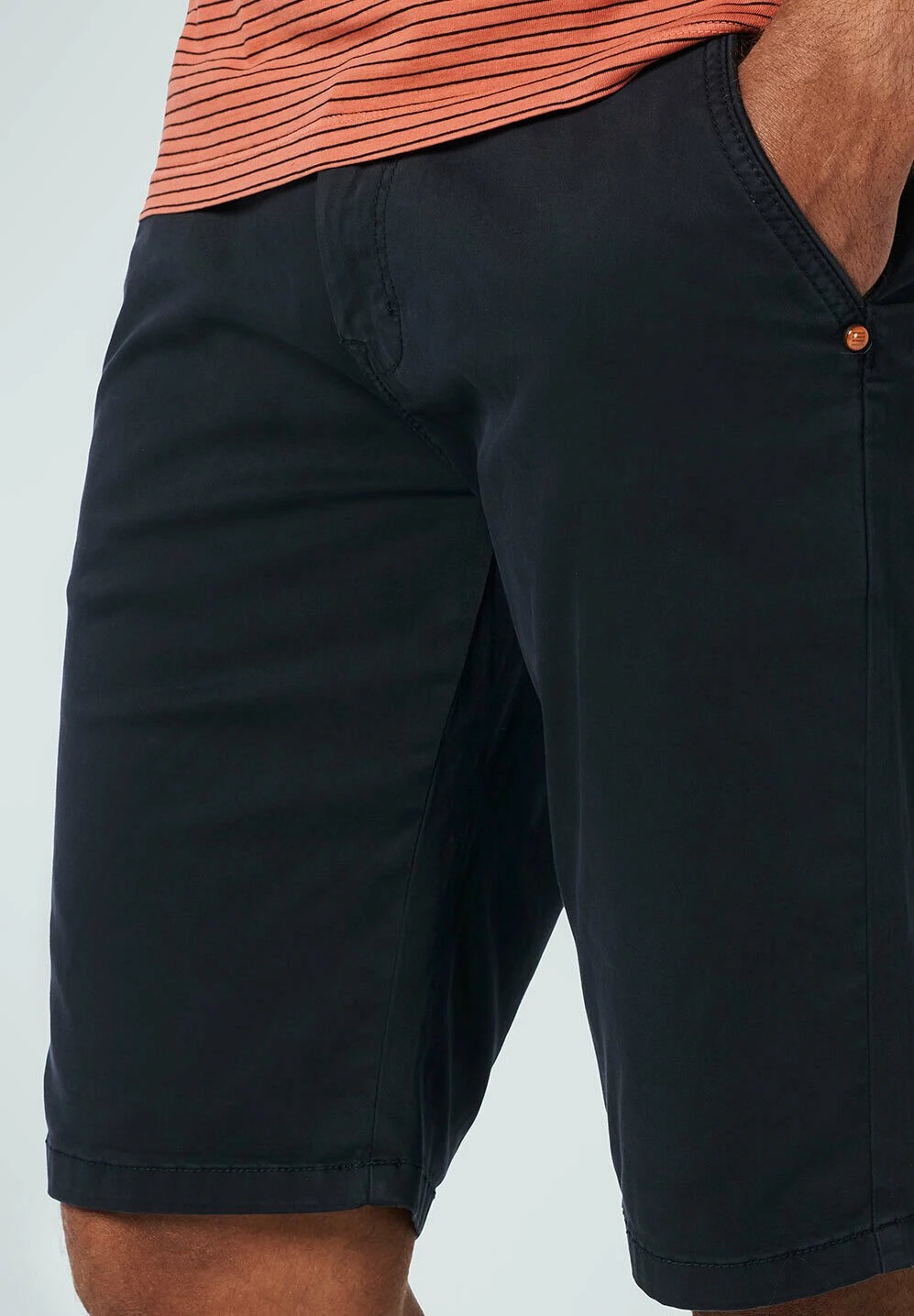 No-Excess Garment Dyed Twill Stretch Responsible Choice - Shorts - Night 4 No-Excess Garment Dyed Twill Stretch Responsible Choice - Shorts - Night - Afbeelding 4