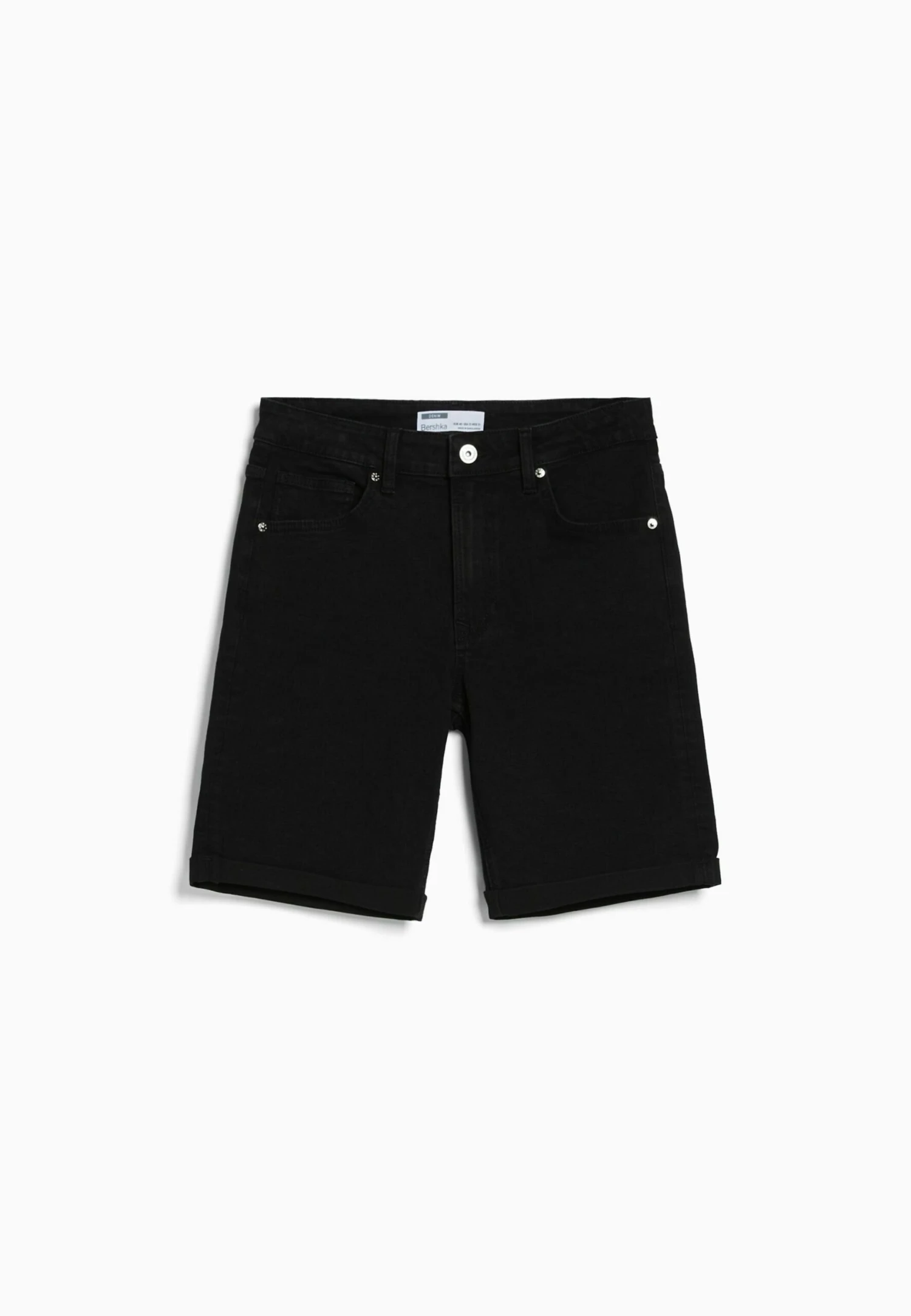BERSHKA Jeansshort - Black 4 BERSHKA Jeansshort - Black - Afbeelding 4