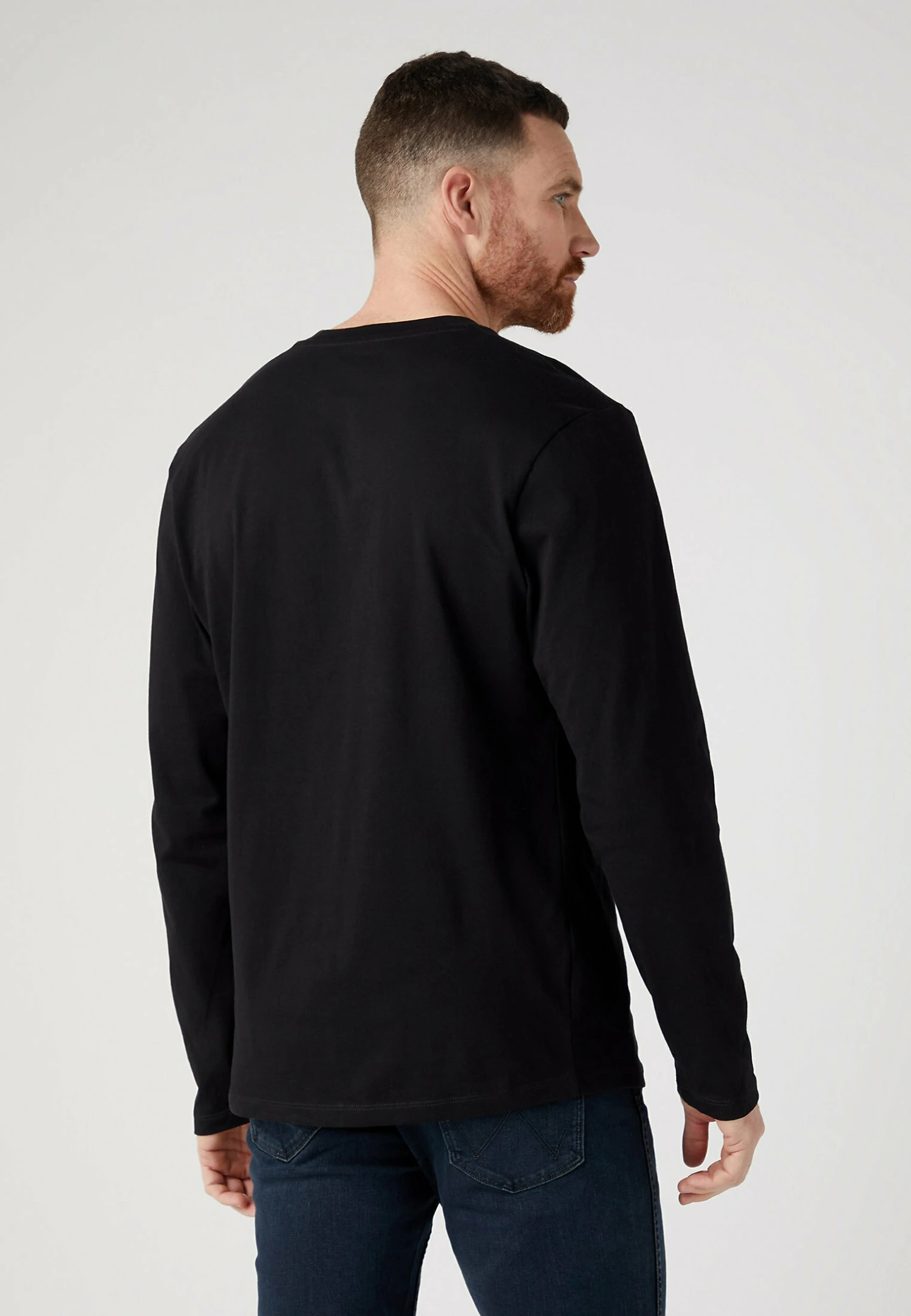 Wrangler Sign Off- Longsleeve - Black 3 Wrangler Sign Off- Longsleeve - Black - Afbeelding 3