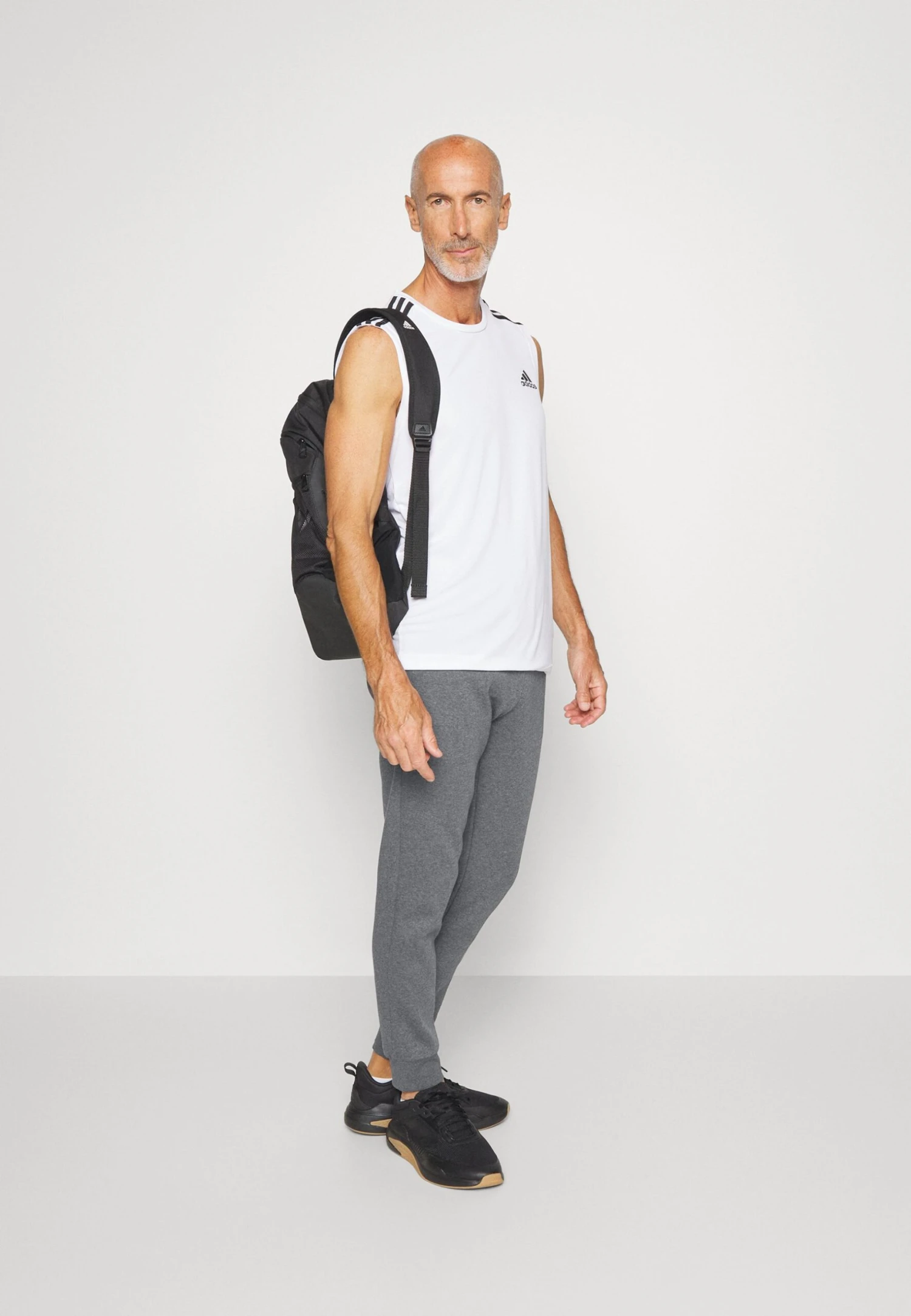 Adidas Sportswear M Feelcozy Pant - Trainingsbroek - Dark Grey Heather/Black 2 Adidas Sportswear M Feelcozy Pant - Trainingsbroek - Dark Grey Heather/Black - Afbeelding 2