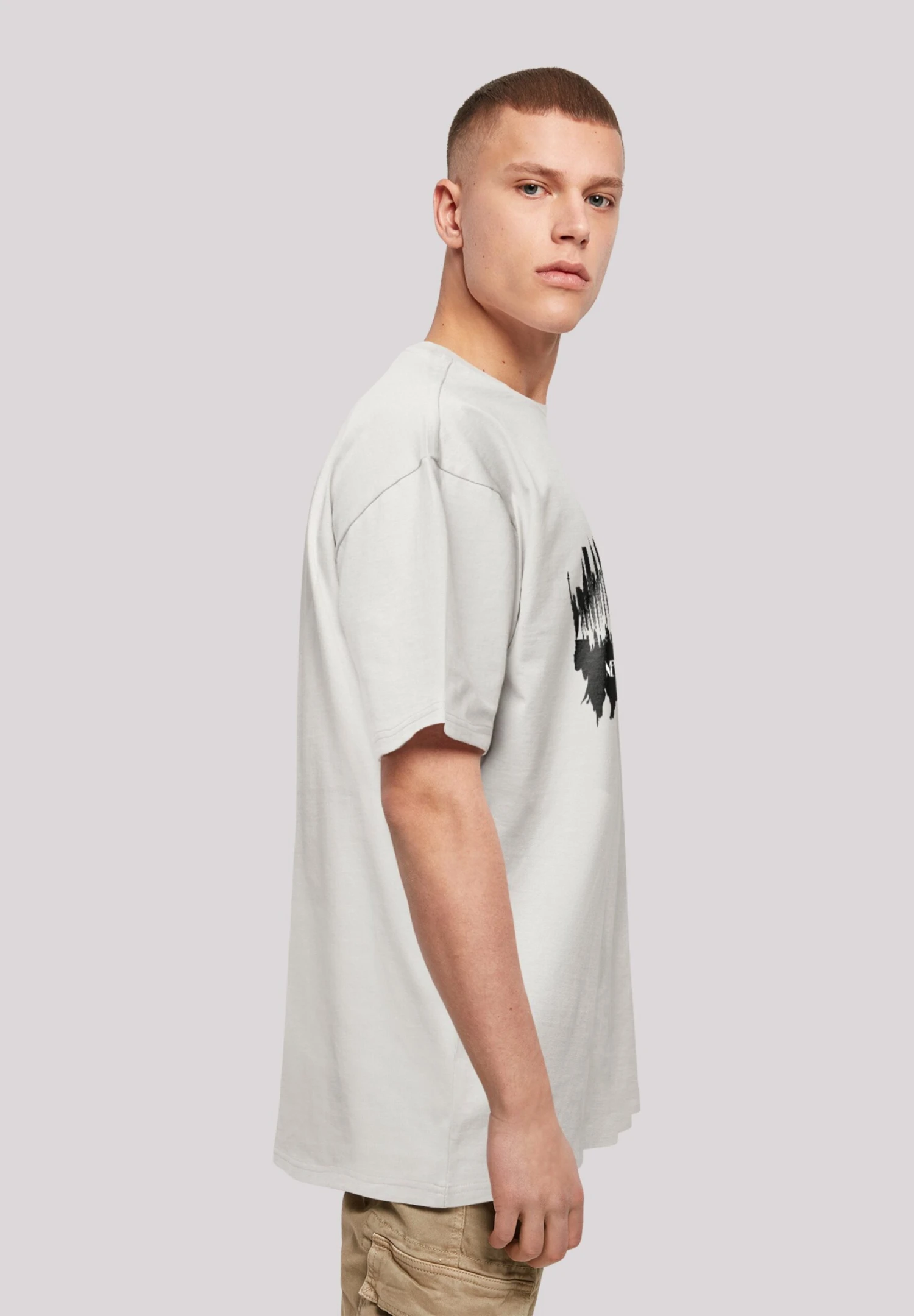 F4NT4STIC Cities Collection New York Skyline - T-Shirt Print - Lightasphalt 4 F4NT4STIC Cities Collection New York Skyline - T-Shirt Print - Lightasphalt - Afbeelding 4