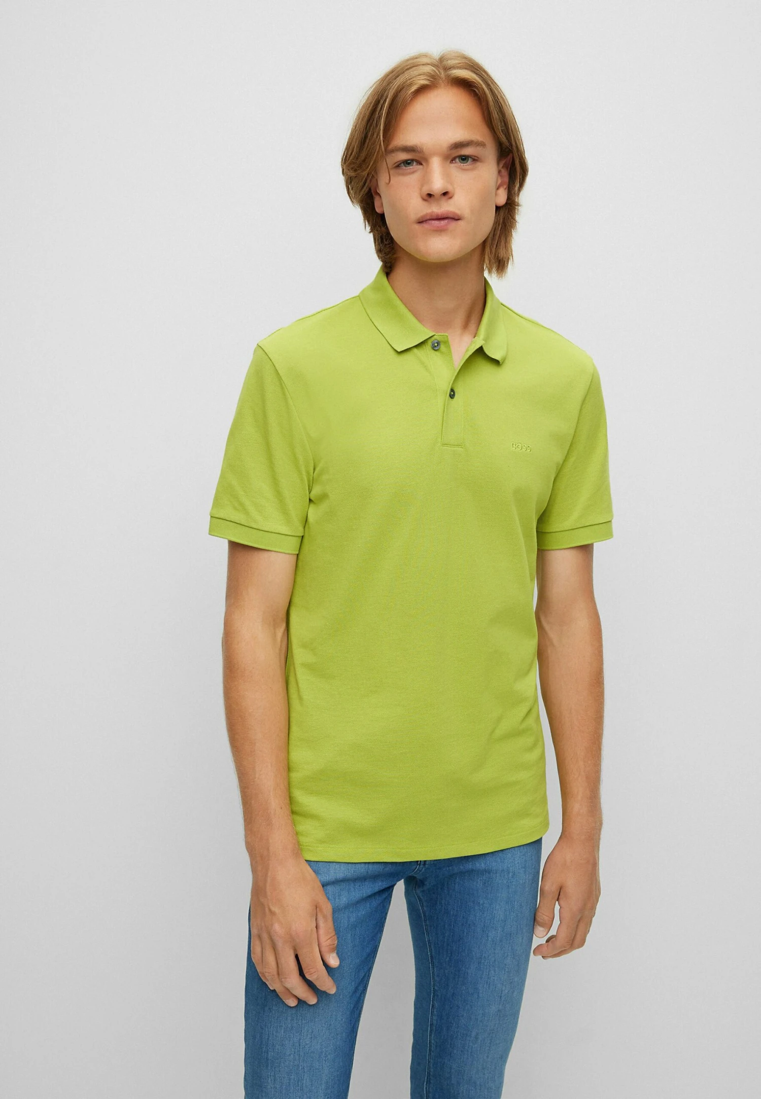 Boss Cotton-Piquée Regular Fit Polo - Poloshirt - Green Seven