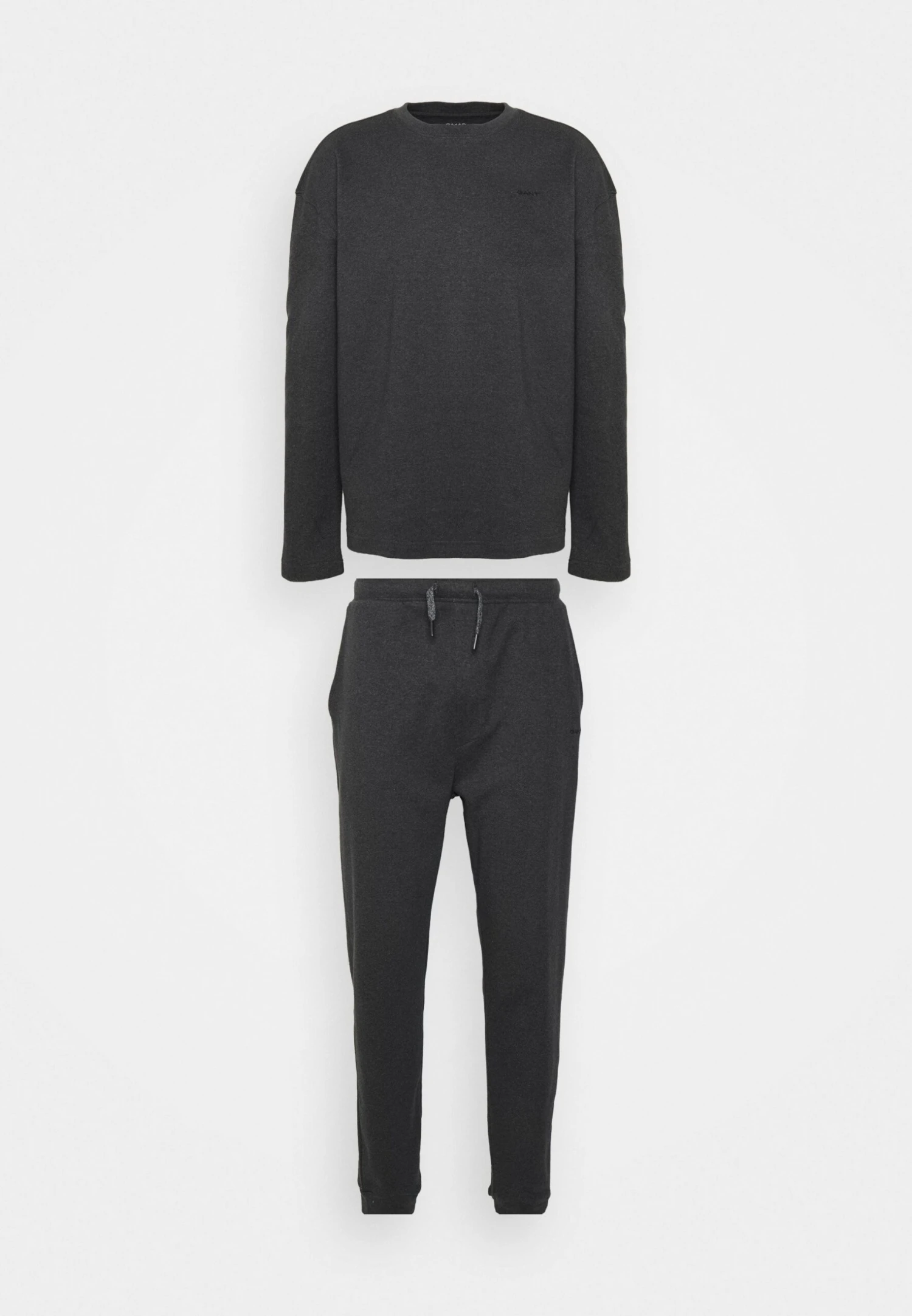 Gant Premium Loungewear - Pyjama - Charcoal Melange 4 Gant Premium Loungewear - Pyjama - Charcoal Melange - Afbeelding 4