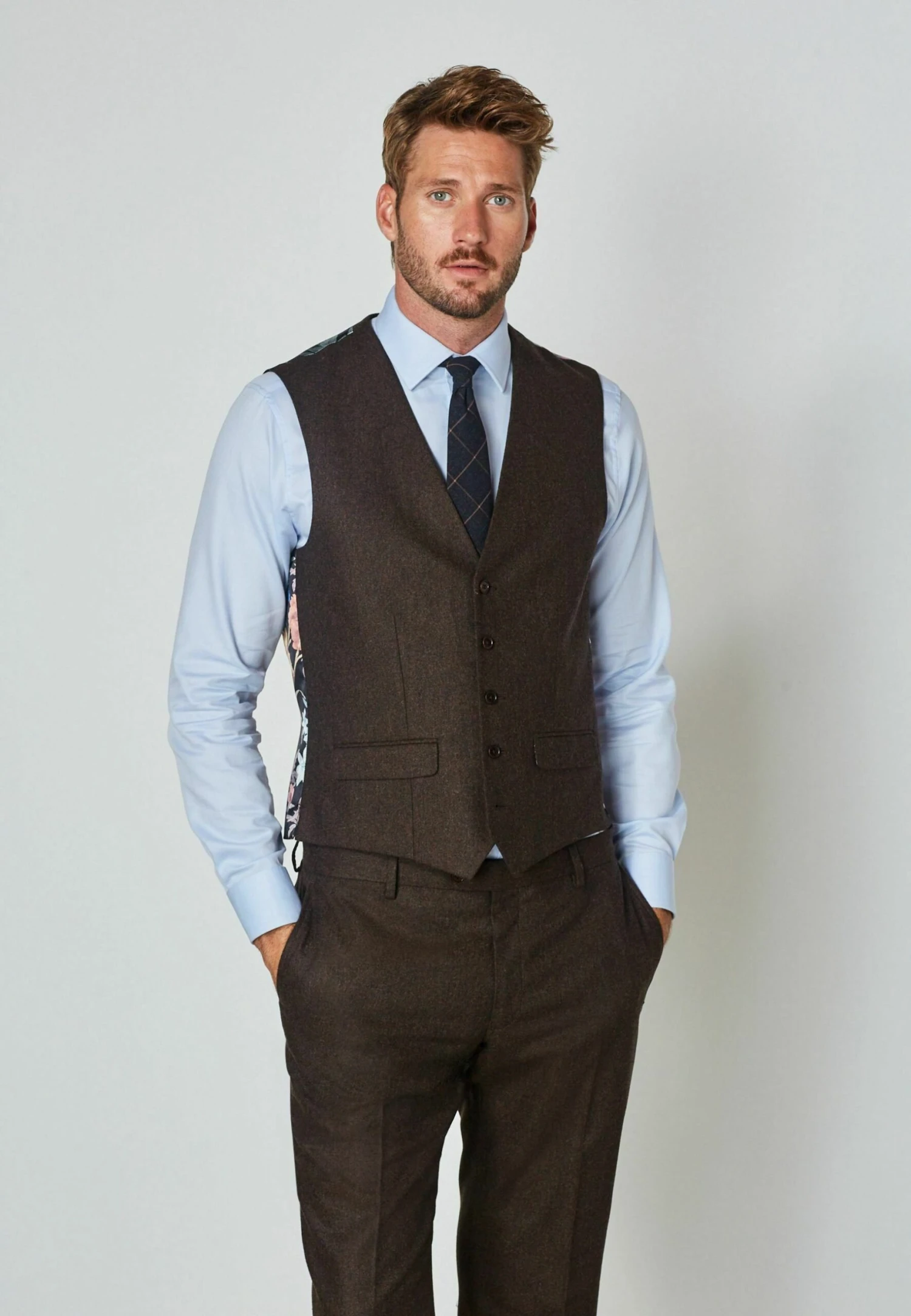 Next Donegal- Bodywarmer - Brown 1 Next Donegal- Bodywarmer - Brown