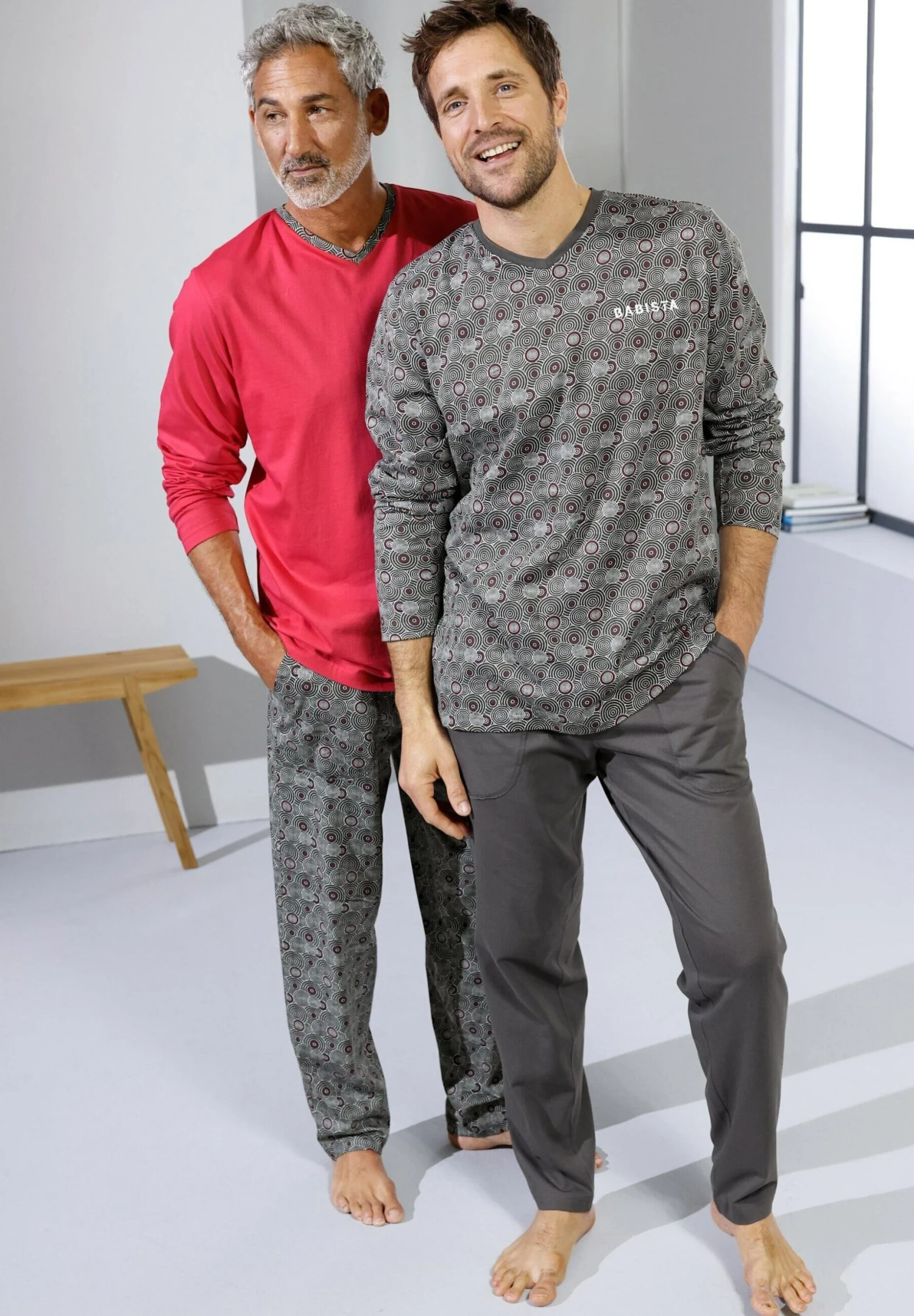 Set Im 2Er-Pack - Pyjama - Grau 1 Set Im 2Er-Pack - Pyjama - Grau