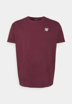 SikSilk Extended Gym Tee - T-Shirt Basic - Burgundy