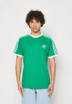 Adidas Originals 3 Stripes Tee Unisex - T-Shirt Print - Green