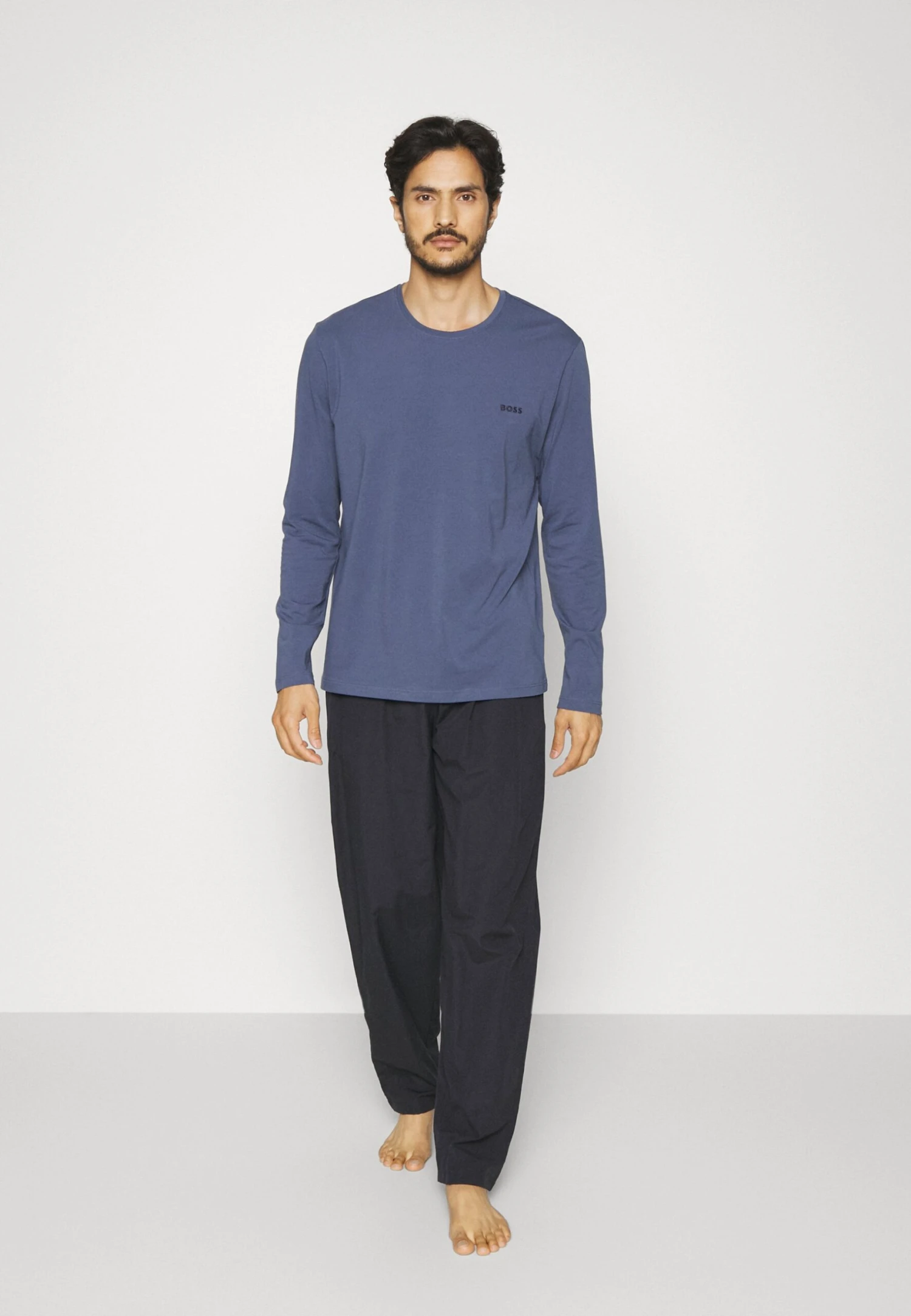 Boss Mix&Match Ls R - Pyjamashirt - Marine 2 Boss Mix&Match Ls R - Pyjamashirt - Marine - Afbeelding 2