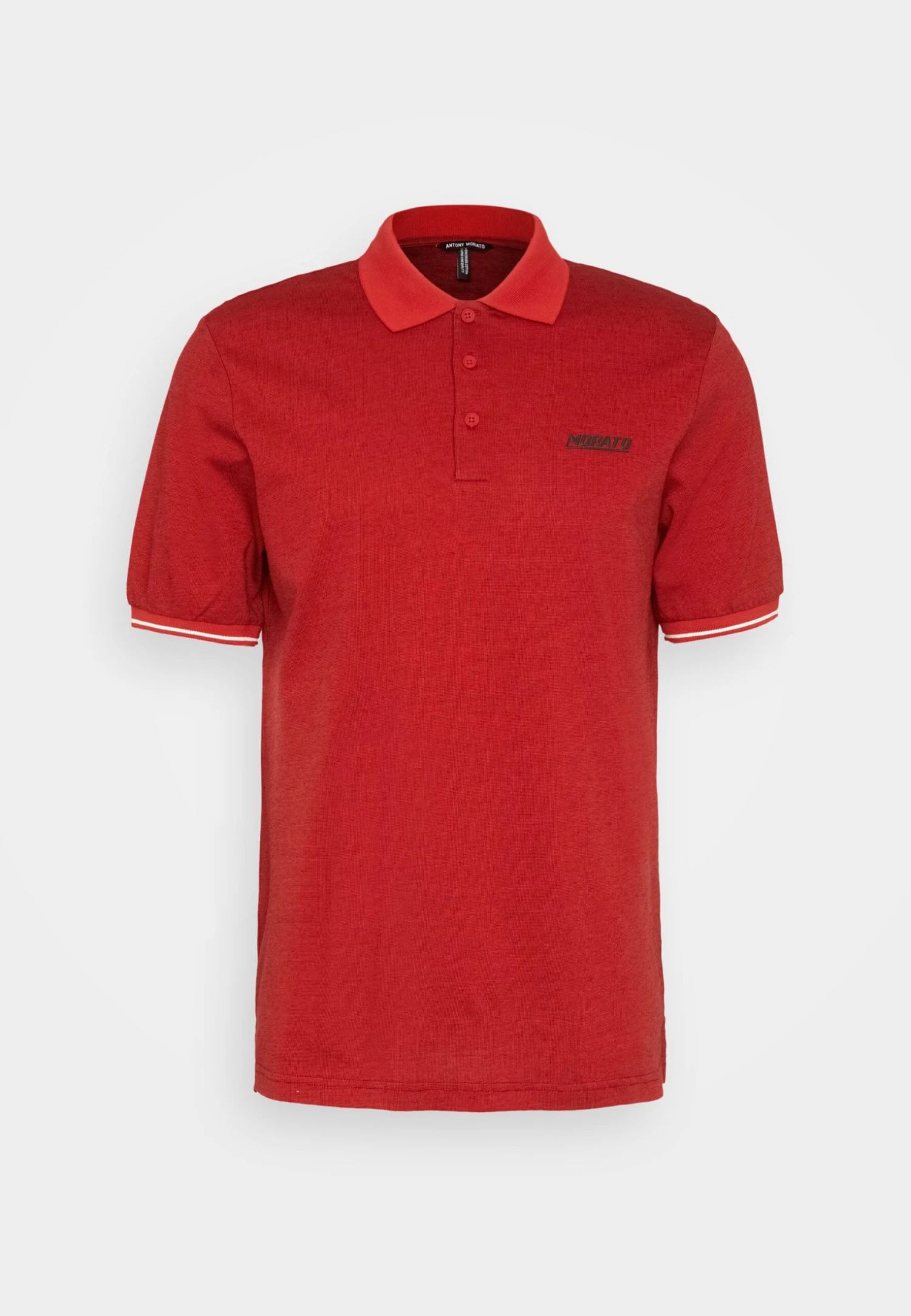 Antony Morato Slim Fit With Logo Rubber Print - Poloshirt - Cherry 5 Antony Morato Slim Fit With Logo Rubber Print - Poloshirt - Cherry - Afbeelding 5