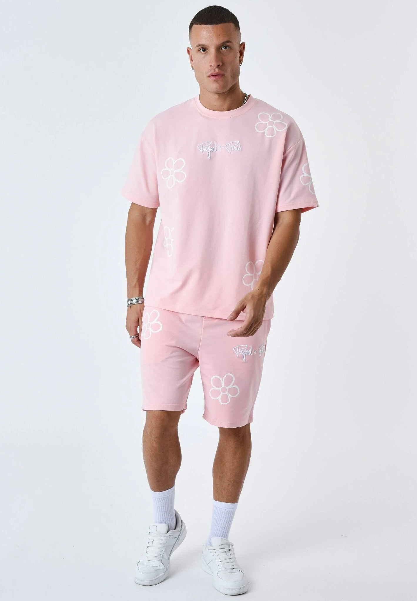 All Over Esquisse Fleurie - Trainingsbroek - Rose 2 All Over Esquisse Fleurie - Trainingsbroek - Rose - Afbeelding 2