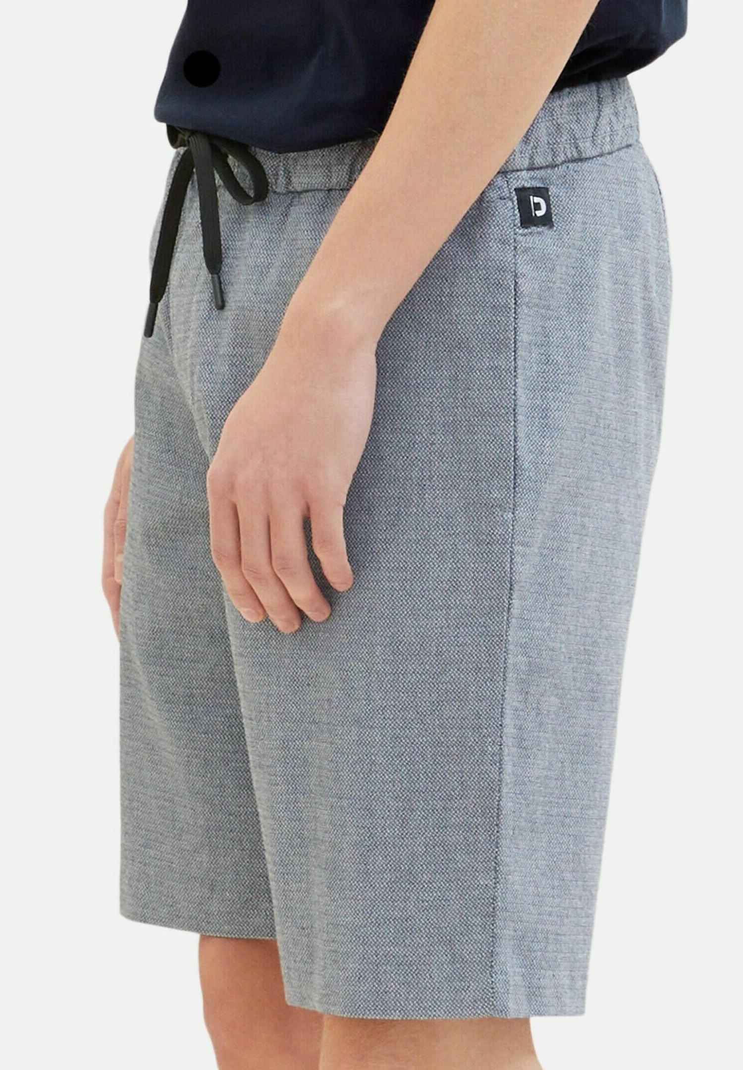 TOM TAILOR Denim Shorts - Navy White Bean Dobby 4 TOM TAILOR Denim Shorts - Navy White Bean Dobby - Afbeelding 4