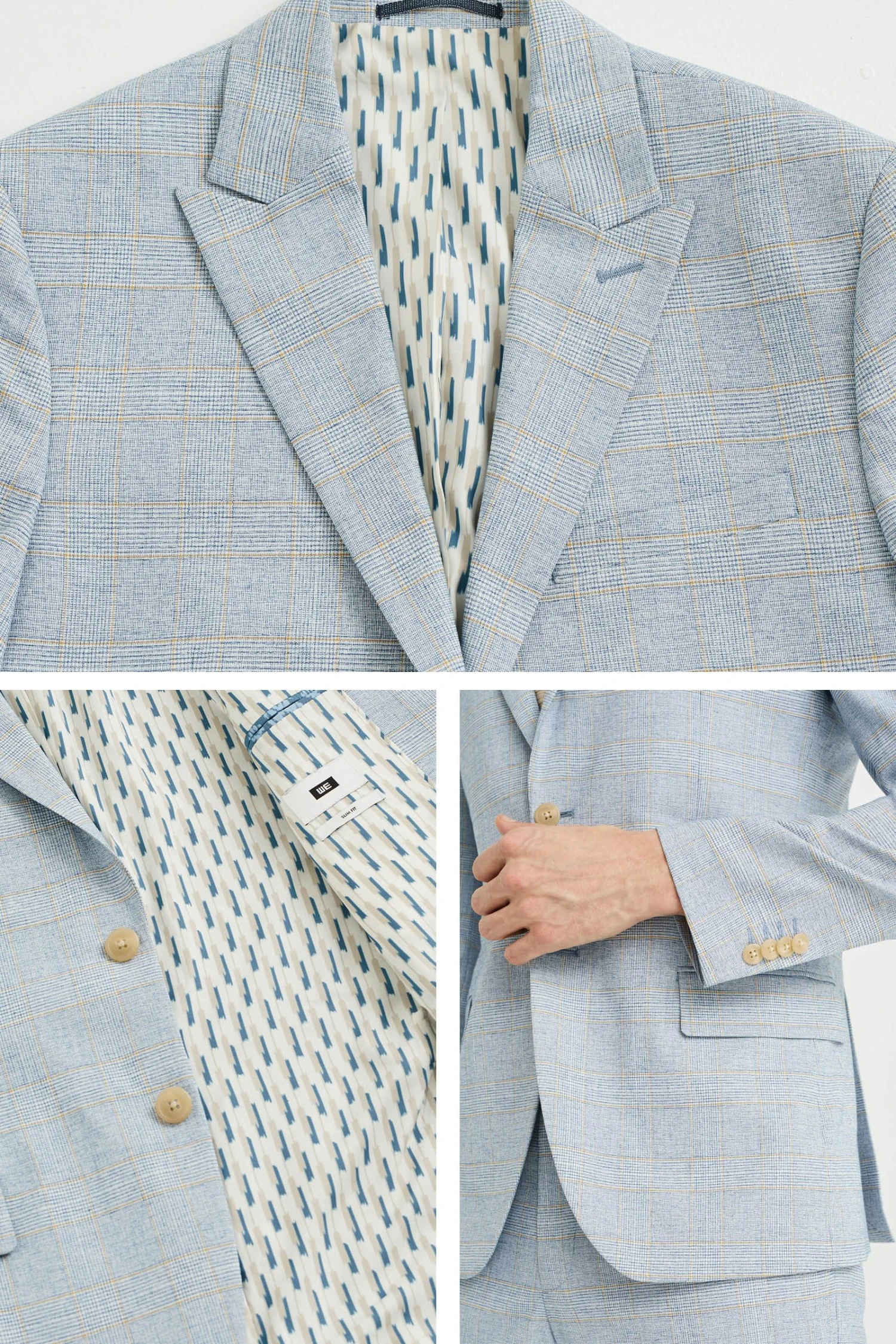 WE FASHION Met Dessin - Blazer - Blue 4 WE FASHION Met Dessin - Blazer - Blue - Afbeelding 4