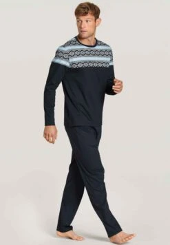 Calida Set Lang - Pyjama - Dark Sapphire