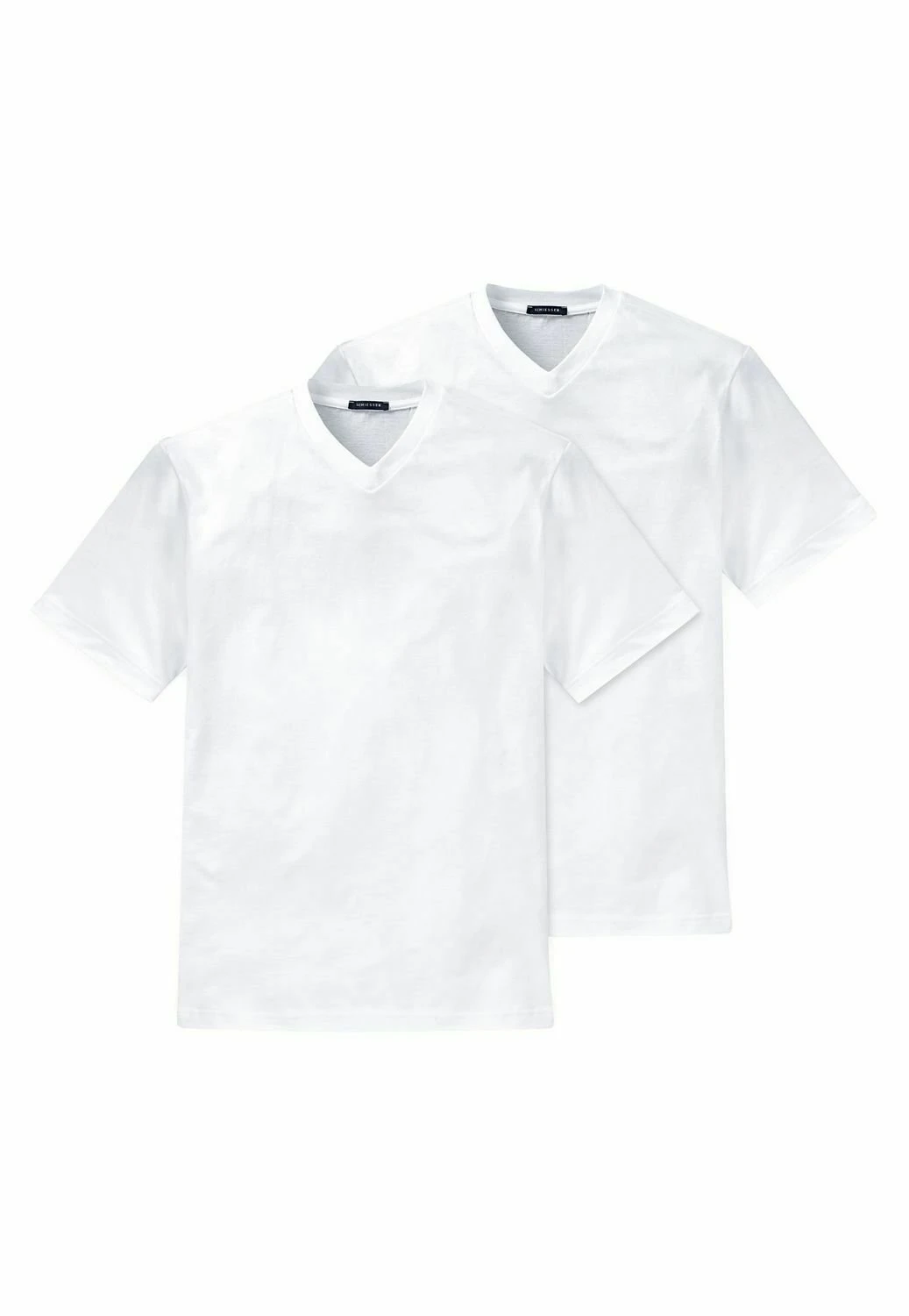 Schiesser American V-Neck Mpack:2 - Pyjamashirt - Weiß 3 Schiesser American V-Neck Mpack:2 - Pyjamashirt - Weiß - Afbeelding 3