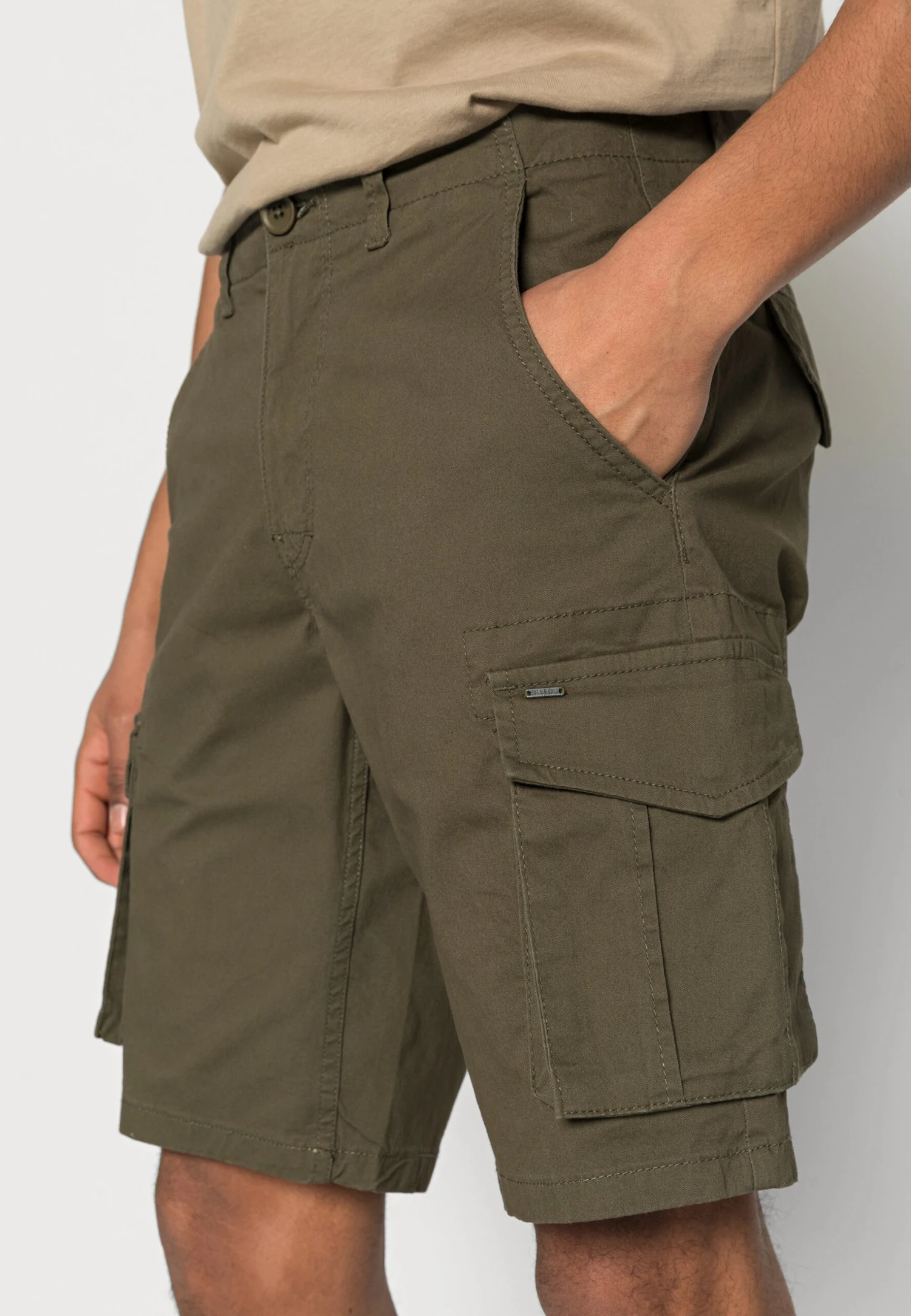 Only & Sons Onsmike - Shorts - Olive Night 5 Only & Sons Onsmike - Shorts - Olive Night - Afbeelding 5