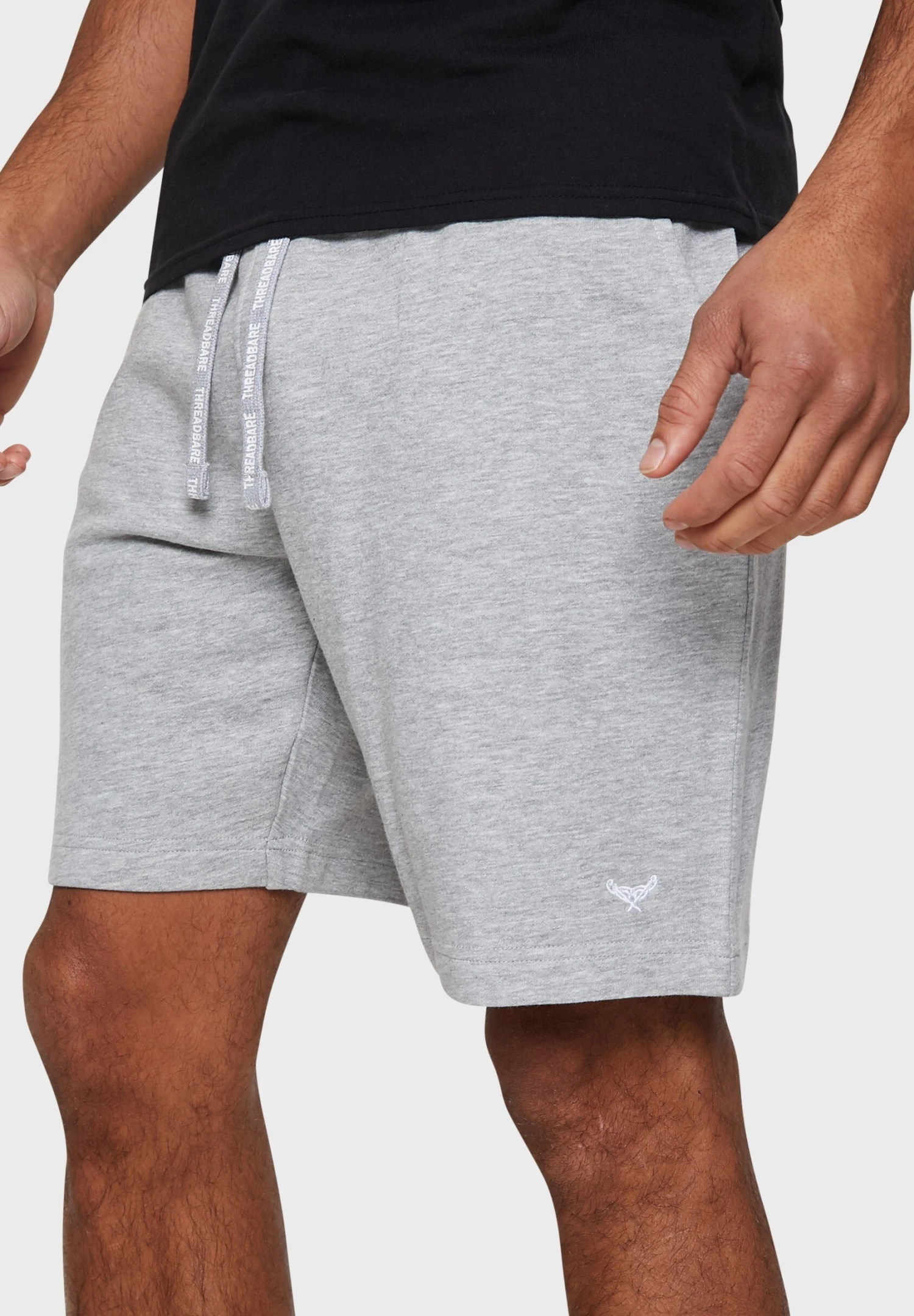 Threadbare 2 Pack Set - Shorts - BlackGrey Marl 2 Threadbare 2 Pack Set - Shorts - BlackGrey Marl - Afbeelding 2