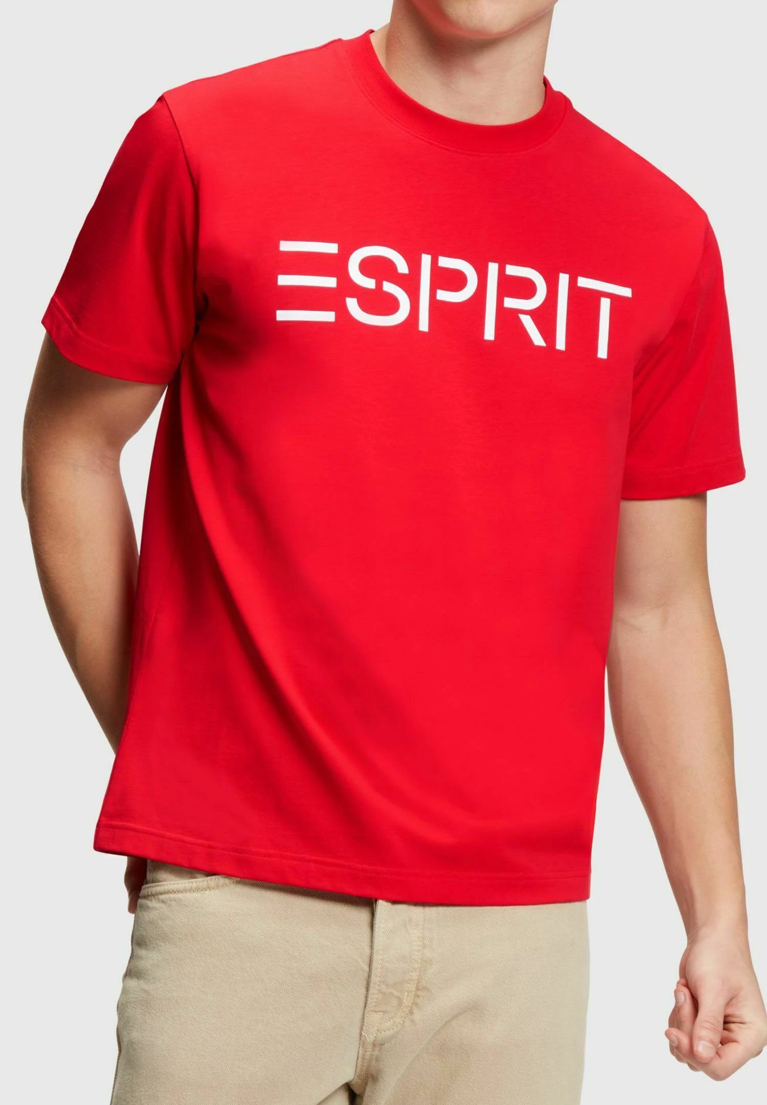 ESPRIT Mit Logo - T-Shirt Print - Orange Red New 1 ESPRIT Mit Logo - T-Shirt Print - Orange Red New