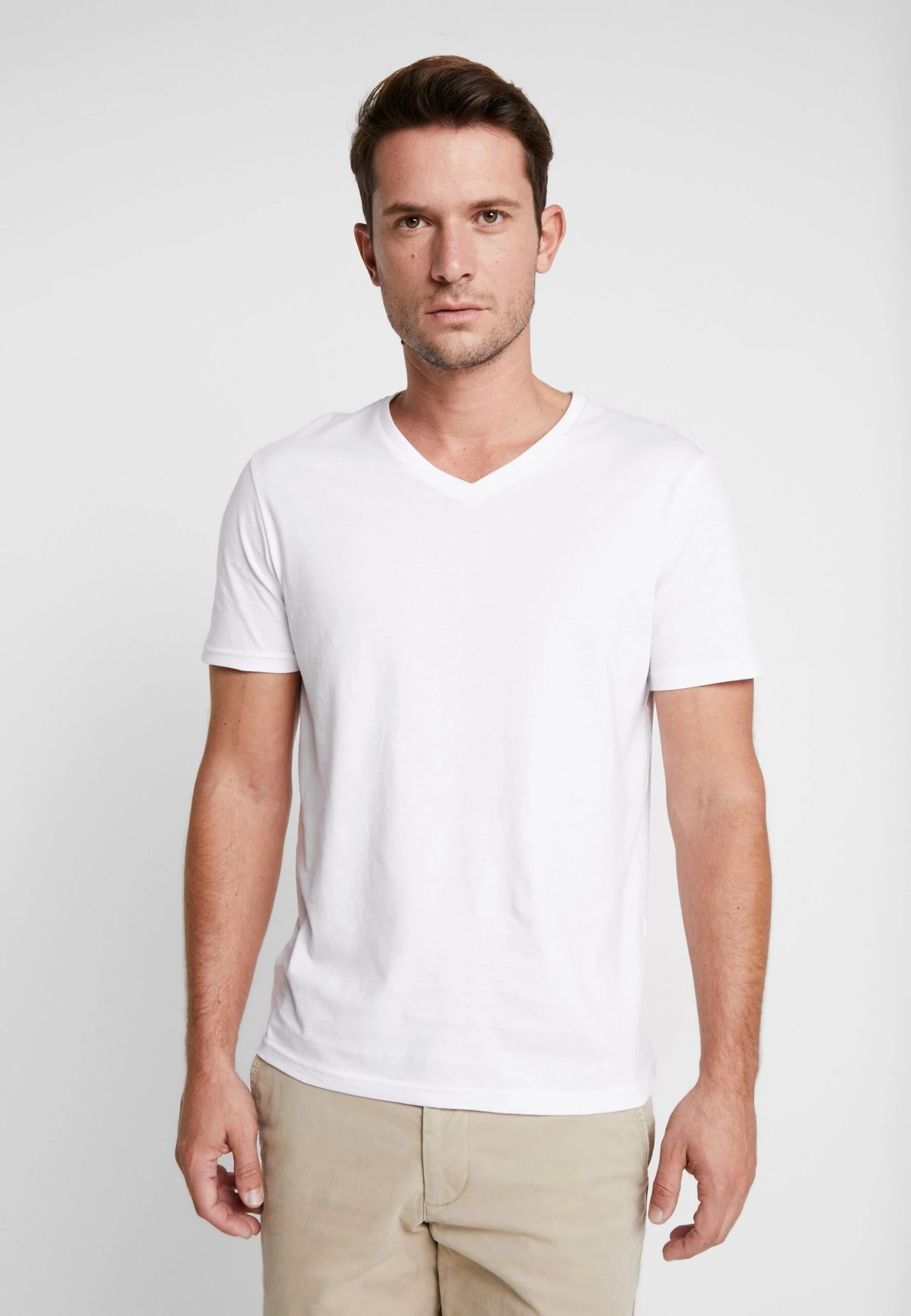 Pier One 3 Pack- T-Shirt Basic - White 2 Pier One 3 Pack- T-Shirt Basic - White - Afbeelding 2