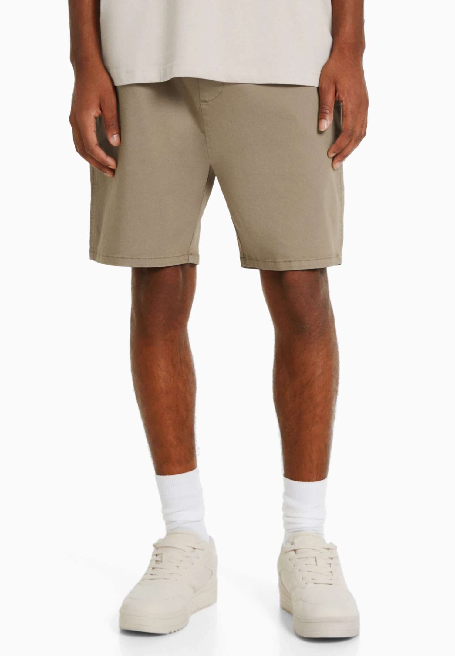 BERSHKA Jogger - Shorts - Camel 3 BERSHKA Jogger - Shorts - Camel - Afbeelding 3