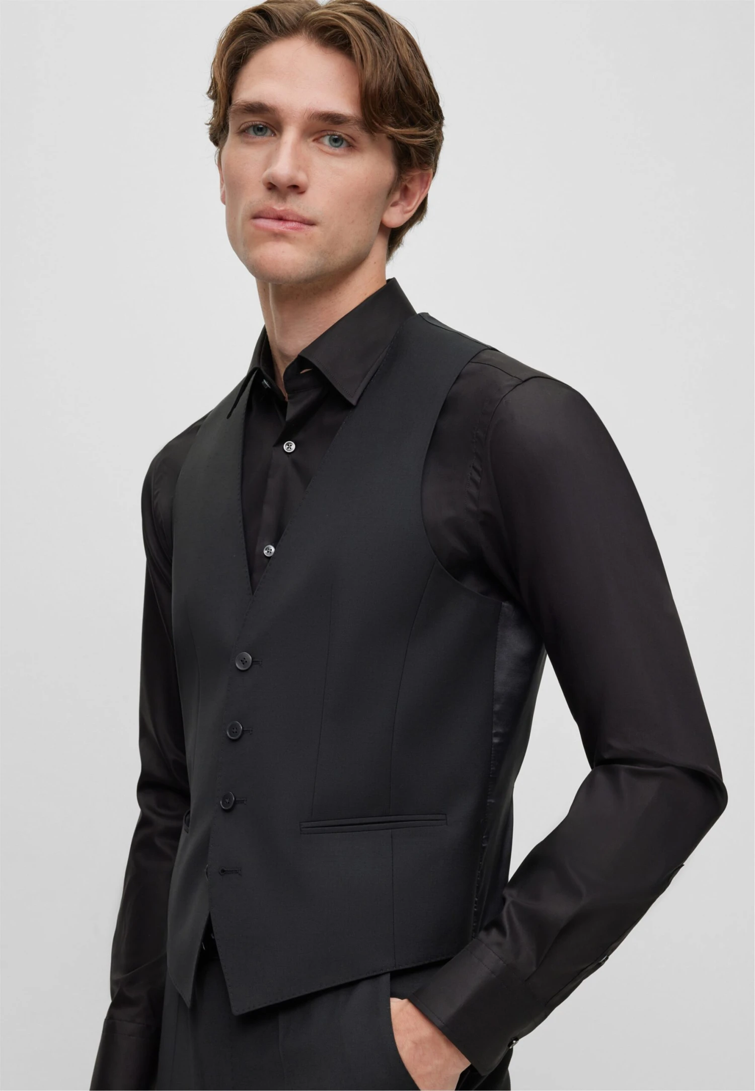 Boss Huge - Gilet - Black 3 Boss Huge - Gilet - Black - Afbeelding 3