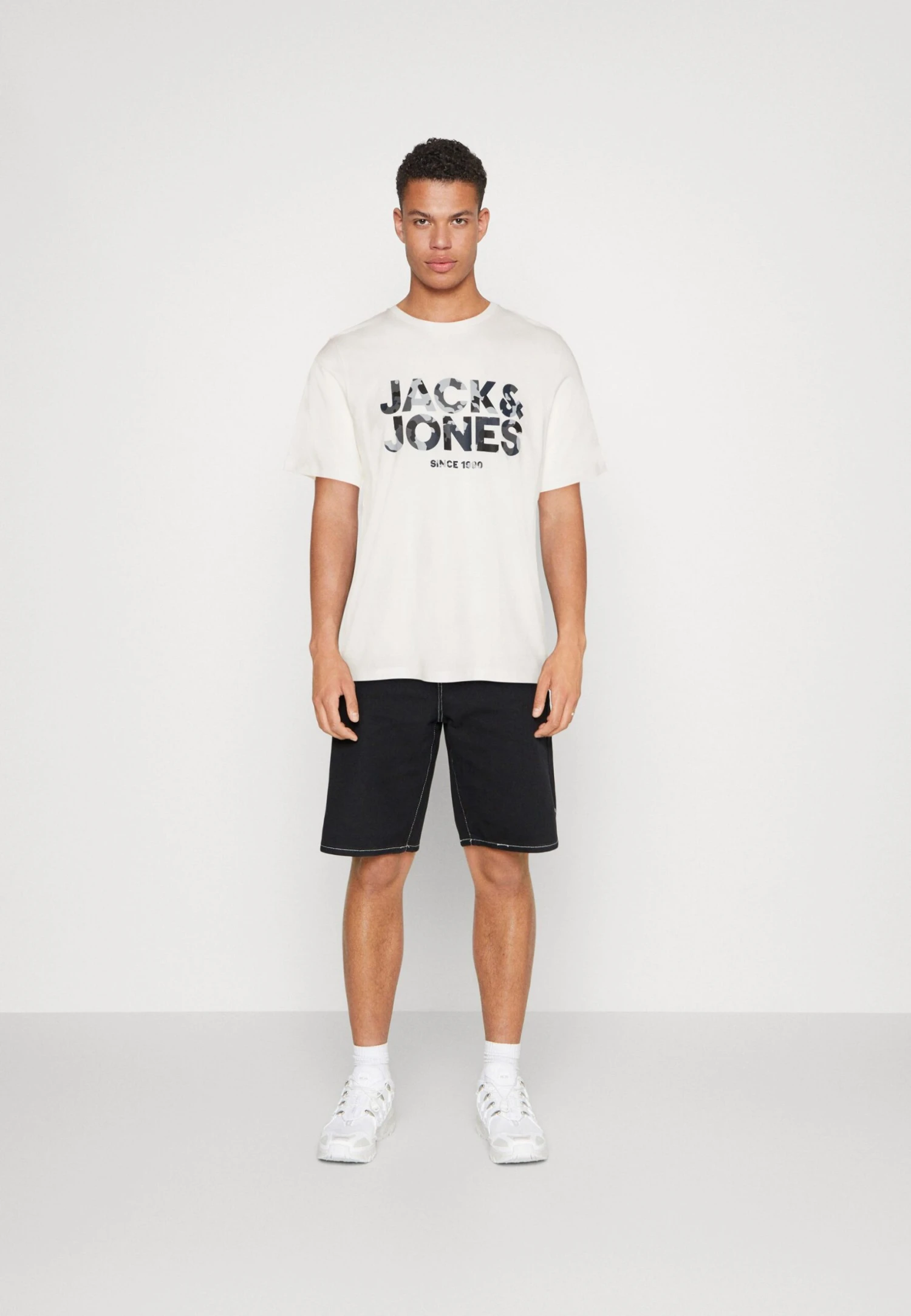 Jack & Jones James Tee Ss Crew Neck - T-Shirt Print - Cloud Dancer 2 Jack & Jones James Tee Ss Crew Neck - T-Shirt Print - Cloud Dancer - Afbeelding 2
