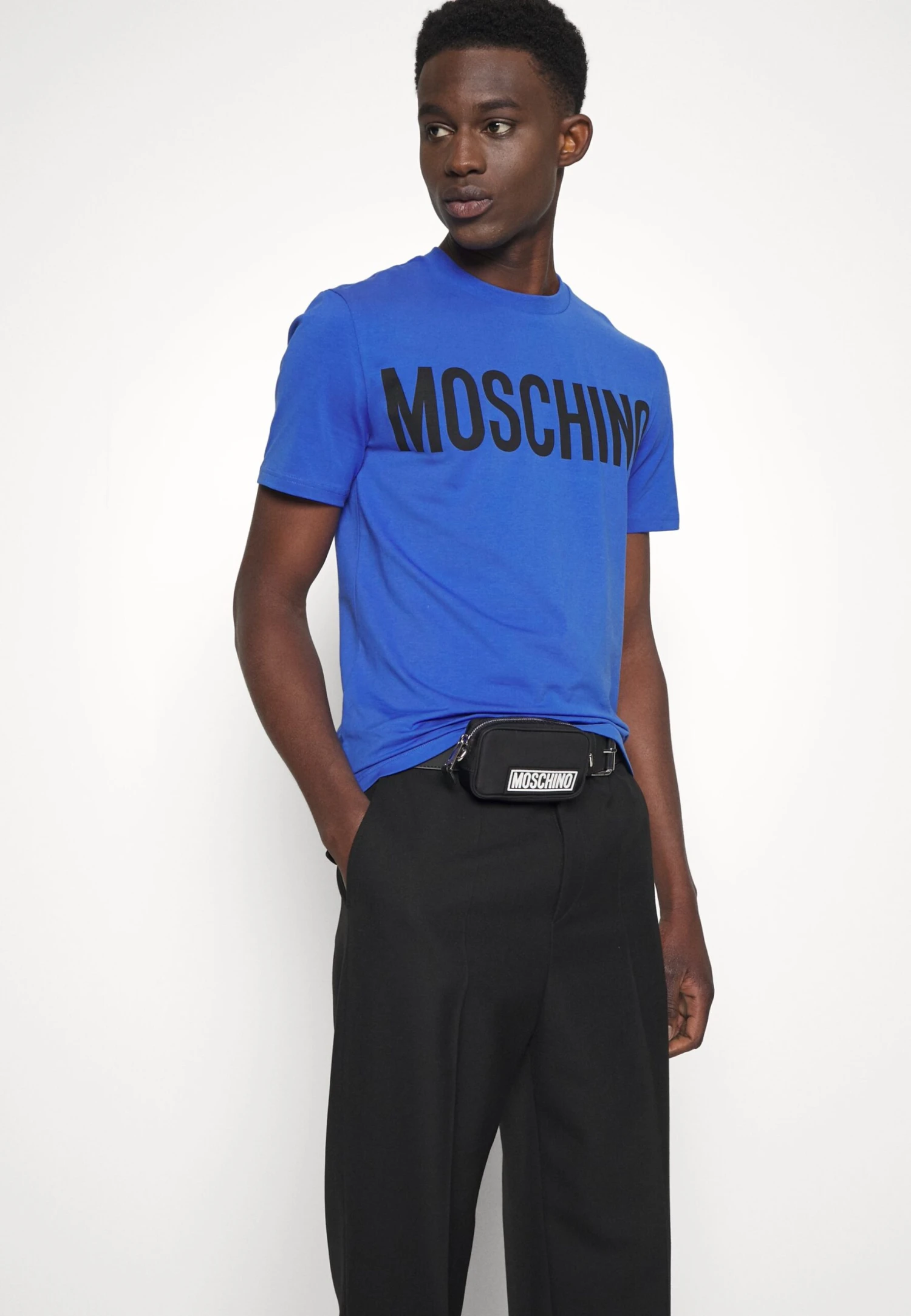 MOSCHINO T-Shirt Print - Fantasy Blue 6 MOSCHINO T-Shirt Print - Fantasy Blue - Afbeelding 6